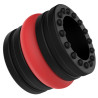 FUKR Ballstretcher souple Doblo 30 mm - Hauteur 4 cm Noir-Rouge